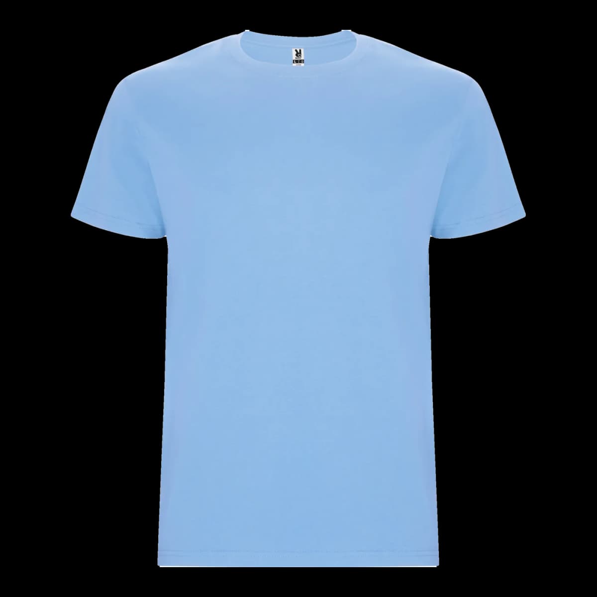 Camiseta algodón clásica — frontal, Celeste