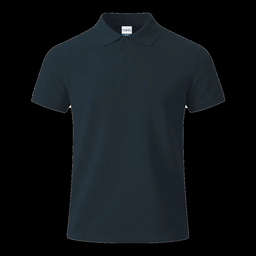 Polo algodón piqué 180 g Makito — mockup frontal