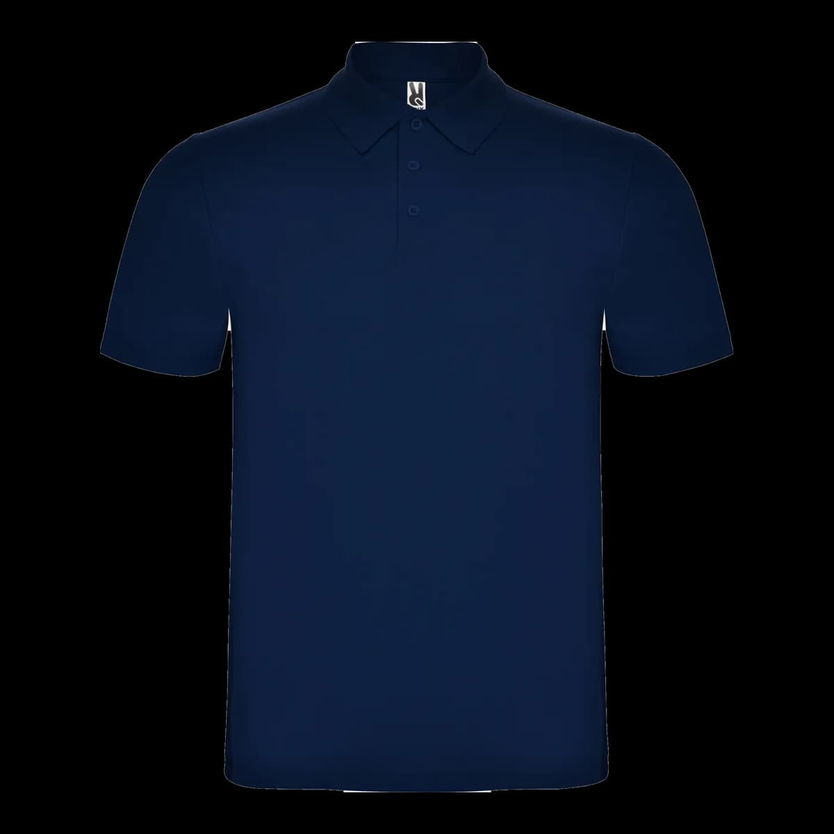 Polo algodón piqué 180 g Roly — mockup frontal