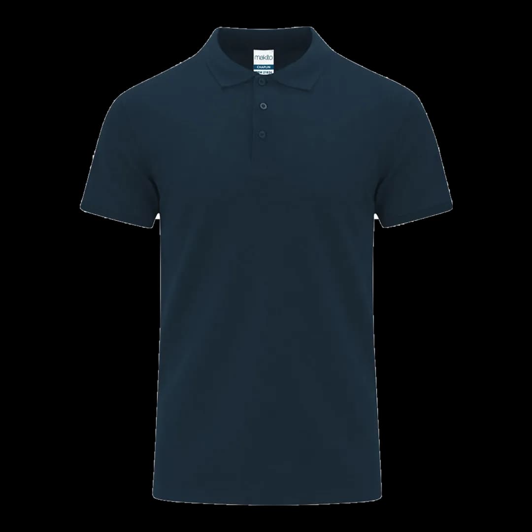 Polo algodón piqué 200 g Makito — mockup frontal