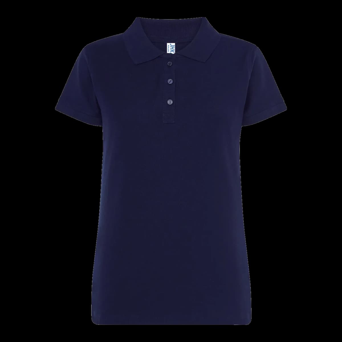 Polo algodón piqué 200 g de mujer JHK — mockup frontal