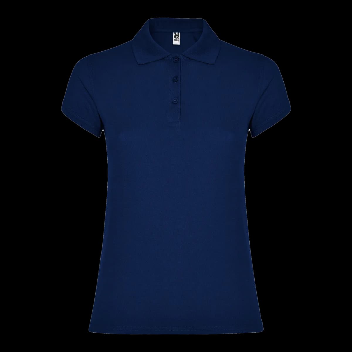 Polo algodón piqué 200 g de mujer Roly — mockup frontal