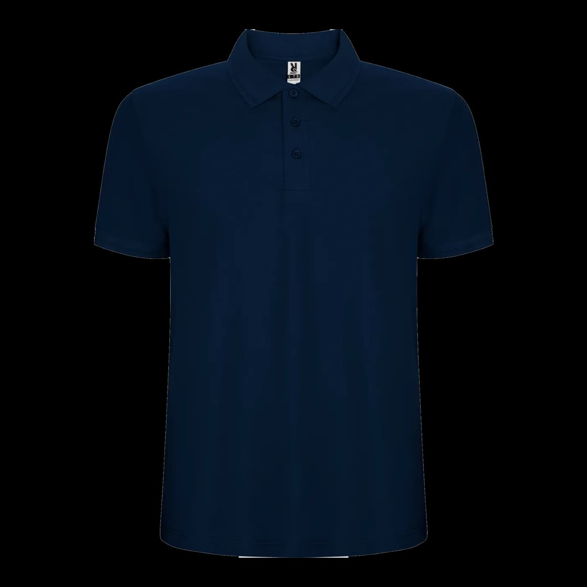 Polo piqué antipilling Roly — mockup frontal