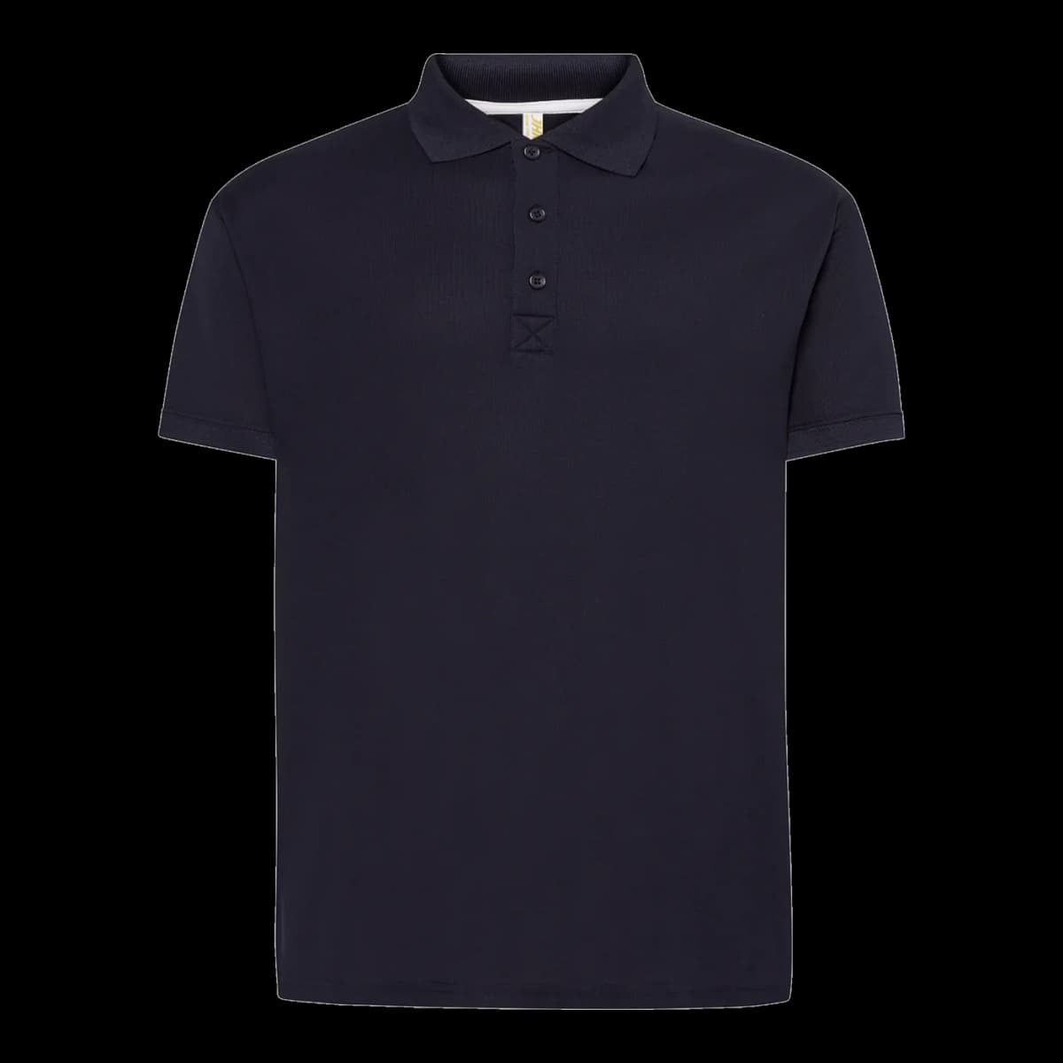 Polo técnico piqué JHK — mockup frontal
