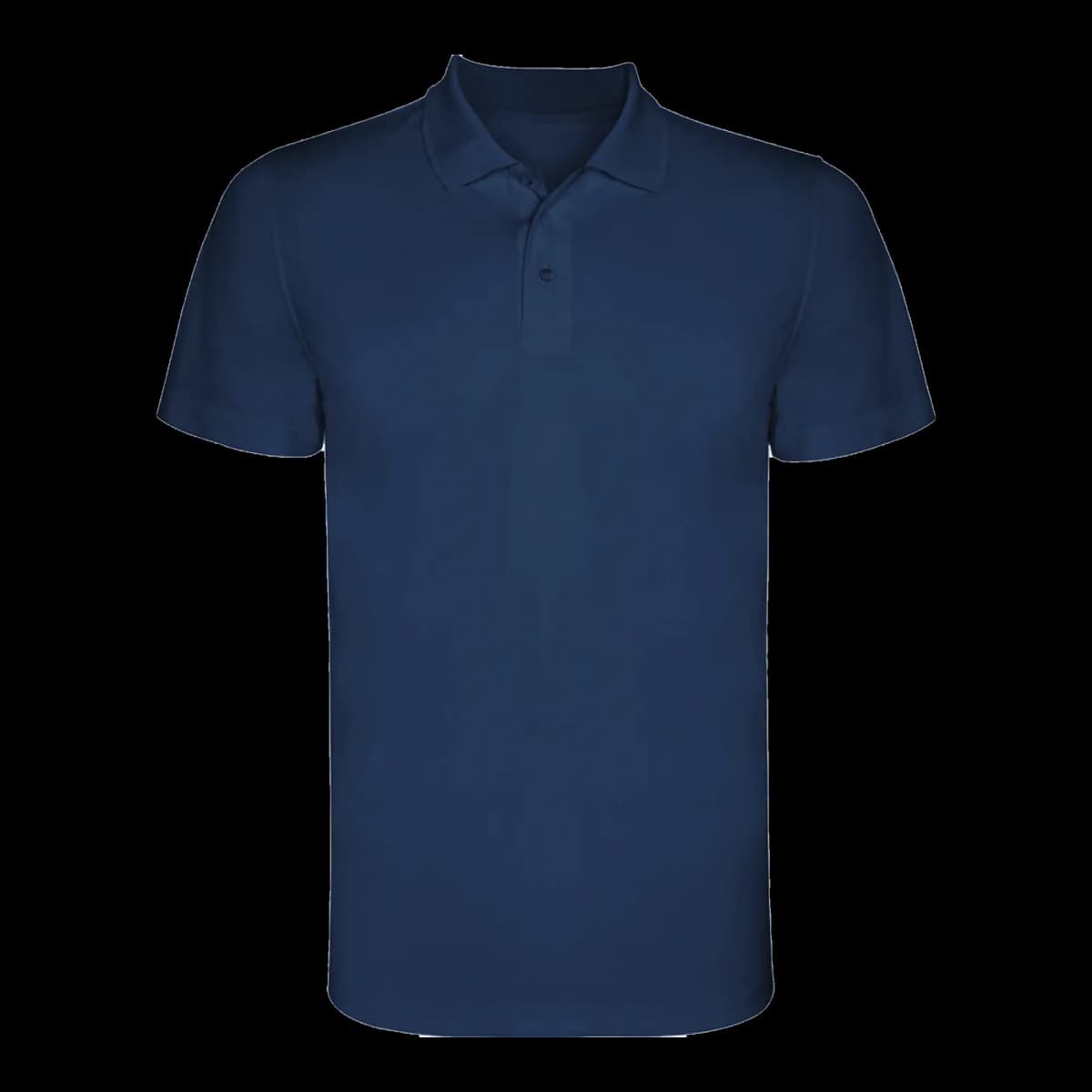 Polo técnico piqué Roly — mockup frontal
