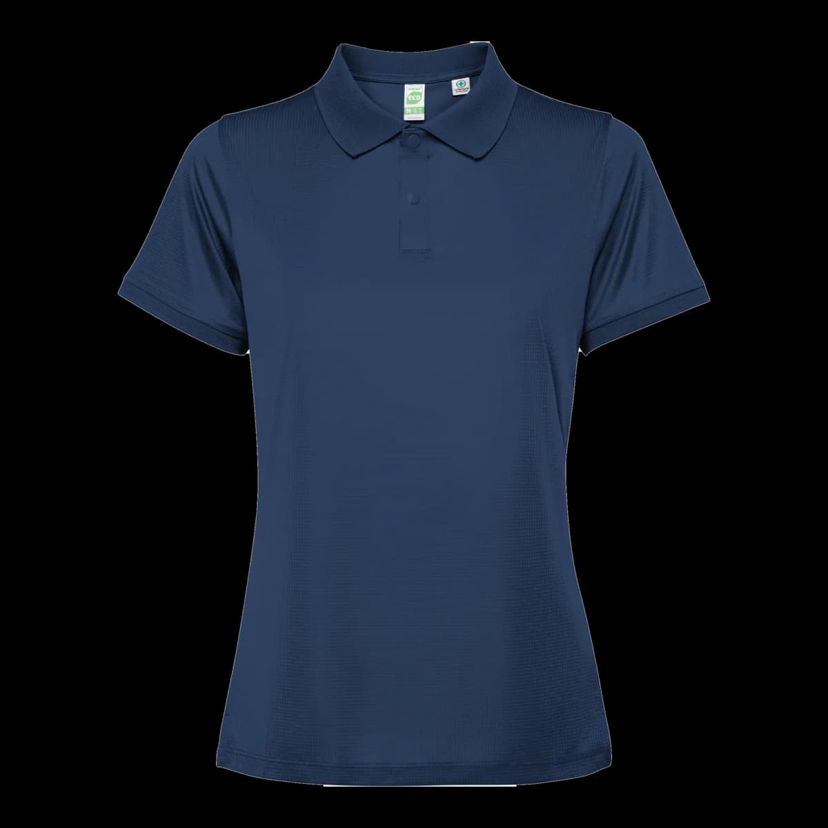 Polo técnico waffle de mujer Roly — mockup frontal