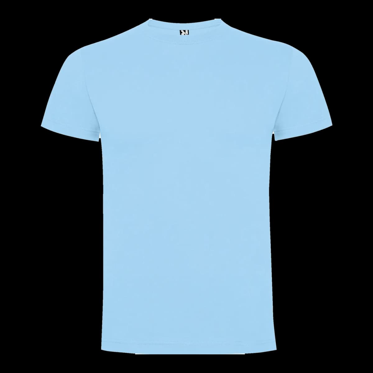 Camiseta algodón premium — frontal, Celeste