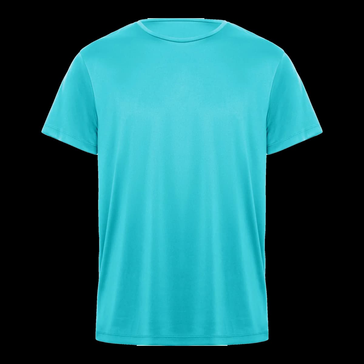 Camiseta técnica unisex — frontal, Turquesa